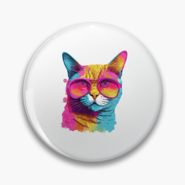 Item preview, Cute Abstract Cat - Cute Cat Paint - Pet Lover print designed and sold by ErSaSolutions.
