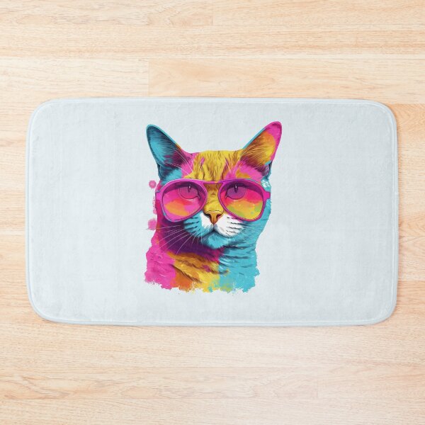 Item preview, Cute Abstract Cat - Cute Cat Paint - Pet Lover print designed and sold by ErSaSolutions.