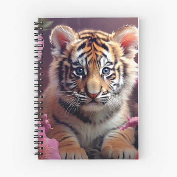 Item preview, Cute Baby Tiger Among Flowers designed and sold by Futuriddle.