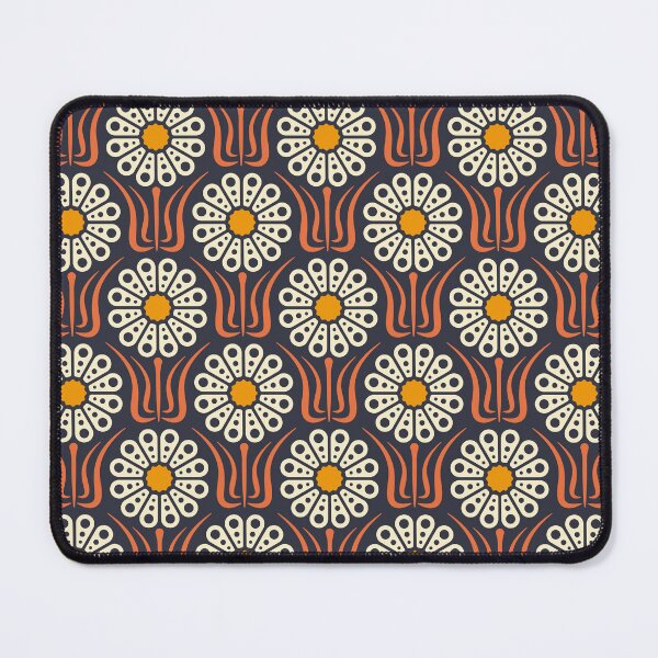 Item preview, KF 0075 C - Retro Vintage Daisy Flower 70s Modern Geometric Floral Pattern designed and sold by KhakiFinch.