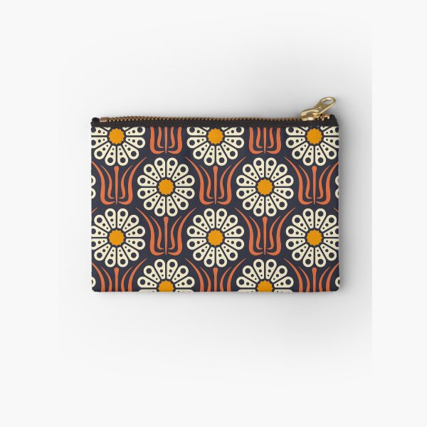 Item preview, KF 0075 C - Retro Vintage Daisy Flower 70s Modern Geometric Floral Pattern designed and sold by KhakiFinch.