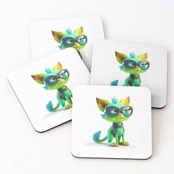 Item preview, Cute Abstract Cat - Cartoon Cat Paint - Pet Lover print designed and sold by ErSaSolutions.