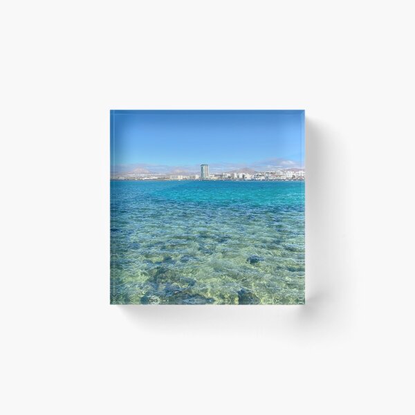 Item preview, Arrecife City Capital Lanzarote Island Canary Islands Ocean View designed and sold by SmileMoreAgain.