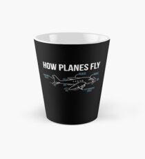 Wie Flugzeuge fliegen Lustiges Luftfahrtingenieur-Technik-T-Shirt Tasse (konisch)