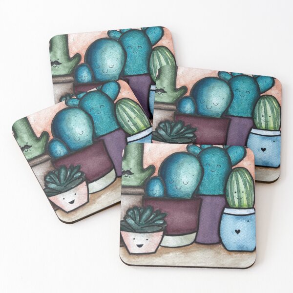 Item preview, Watercolour succulent art designed and sold by SharahKarthi.