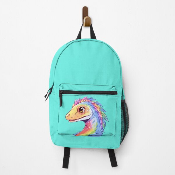 Item preview, Rainbow Velociraptor | Kawaii Pop Dino Art designed and sold by InkedBeasts.