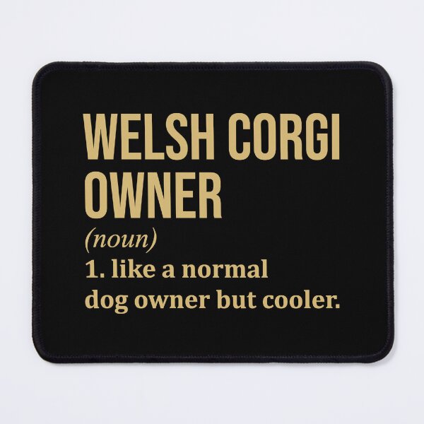 Item preview, Welsh Corgi Owner Definition in Gold designed and sold by XCIV.