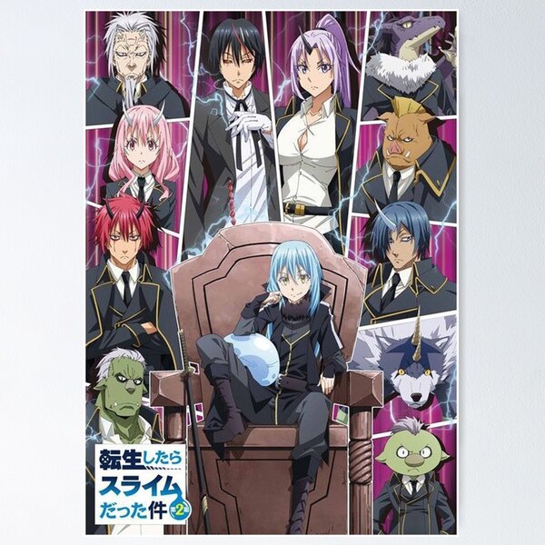 Vista previa del artículo con la obra «Collage de limo reencarnado de anime», diseñado y vendido por JeffreyBuscher.