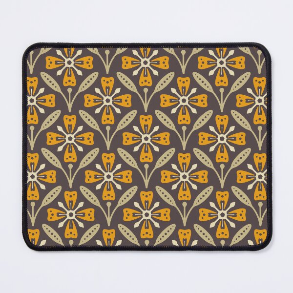 Item preview, KF 0076 D - Retro Vintage Flower 70s Modern Geometric Floral Pattern designed and sold by KhakiFinch.