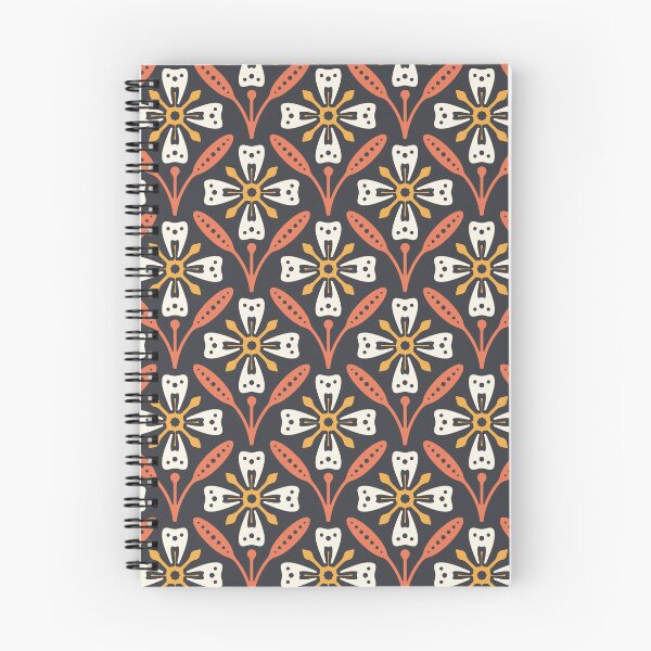 Item preview, KF 0076 F - Retro Vintage Flower 70s Modern Geometric Floral Pattern designed and sold by KhakiFinch.