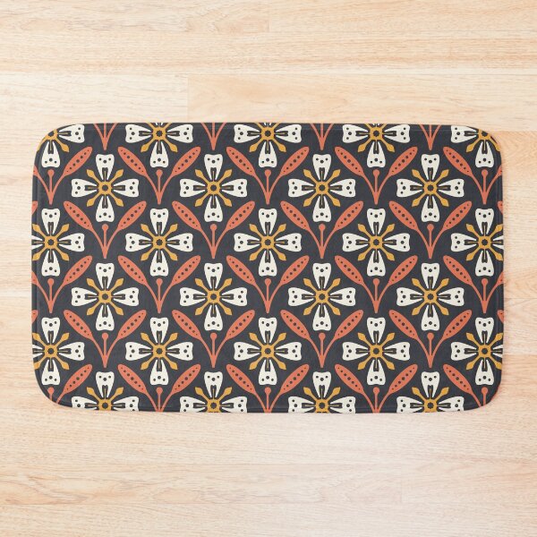 Item preview, KF 0076 F - Retro Vintage Flower 70s Modern Geometric Floral Pattern designed and sold by KhakiFinch.