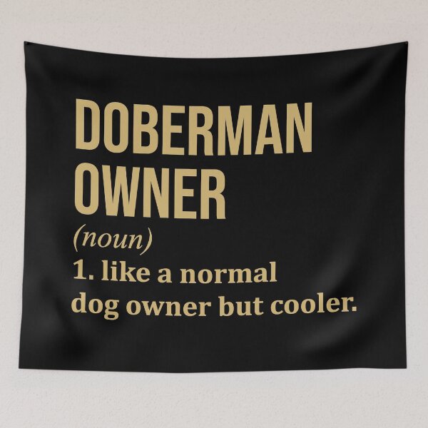 Item preview, Doberman Owner Definition in Gold designed and sold by XCIV.