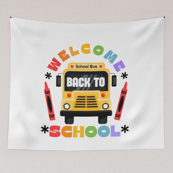 Item preview, Welcome back to school rainbow bus designed and sold by Kawabijutsu21.