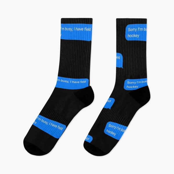 Item preview, Sorry I'm Busy, I Have Field Hockey Text Message Black - Funny Gym designed and sold by GymWearDepot.