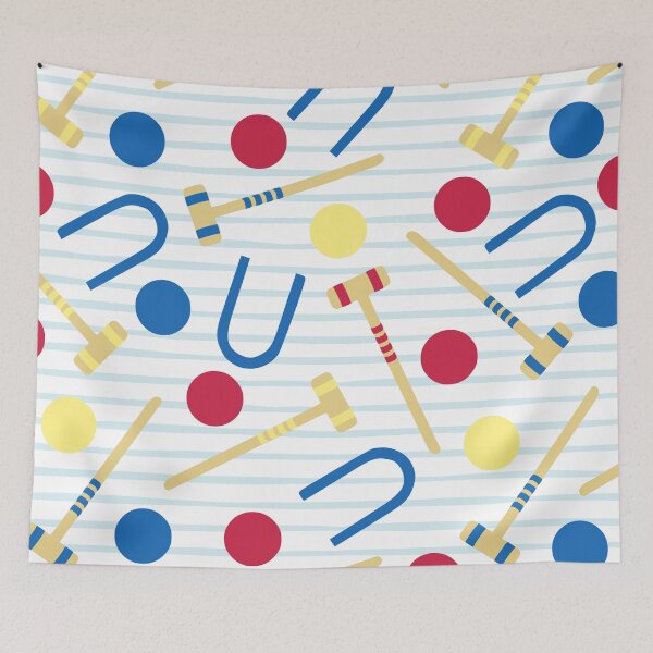 Item preview, Cute Croquet pattern designed and sold by kapotka.