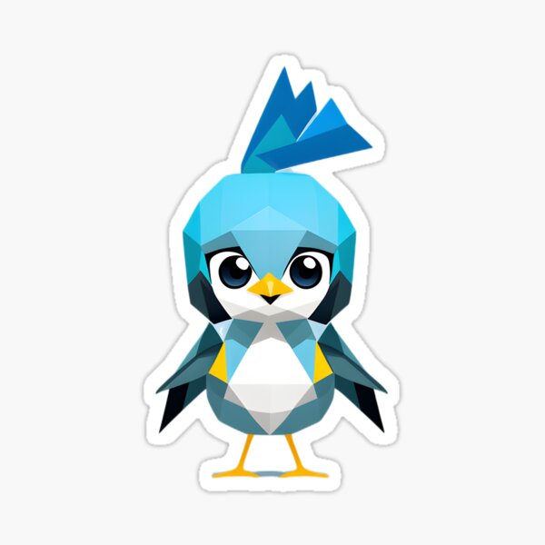 Chibi Blue Jay Acrylic Blocks for Sale