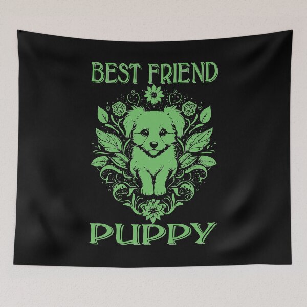 Item preview, Best Friend Puppy - Green 1 designed and sold by Soulemotion.