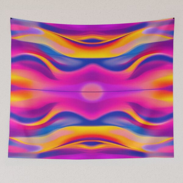 Item preview, Abstract Neon Sunset Pattern designed and sold by calibrit.