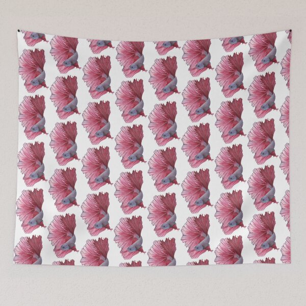 Item preview, Pink Betta Fish Watercolor Design designed and sold by ElomaArts.