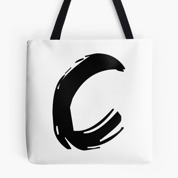 Item preview, C BRUSH STYLE CAPITAL LETTER INITIAL T-SHIRT MODERN MINIMALIST FONT LOGO TYPEFACE LETTERING TYPOGRAPHY TEE designed and sold by prezziefactory.