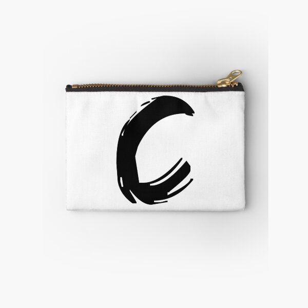 Item preview, C BRUSH STYLE CAPITAL LETTER INITIAL T-SHIRT MODERN MINIMALIST FONT LOGO TYPEFACE LETTERING TYPOGRAPHY TEE designed and sold by prezziefactory.