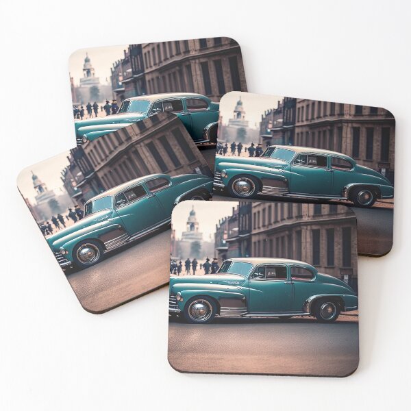 Item preview, car vintage on street illustration designed and sold by Hillarymarcus.