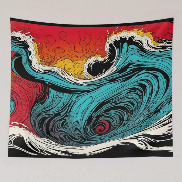 Item preview, Colorful wave graffiti designed and sold by PhonLawat.