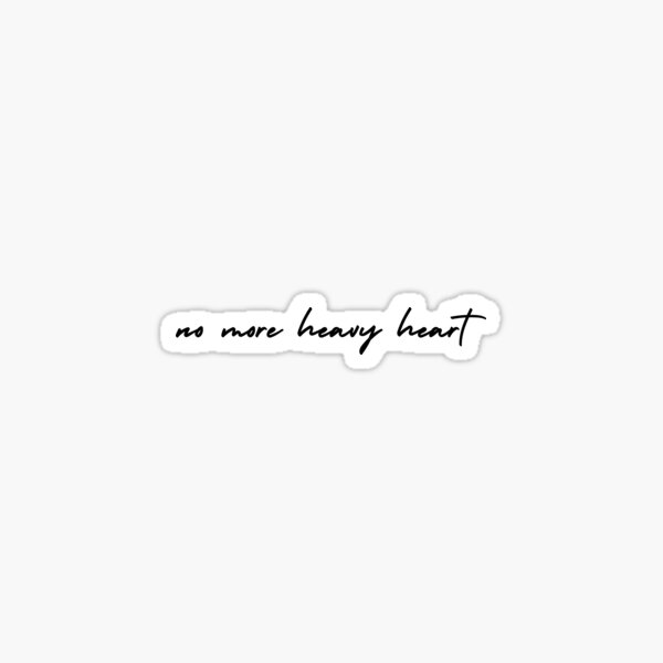 Item preview, no more heavy heart | emotion and mood  designed and sold by Therapy by Sen.