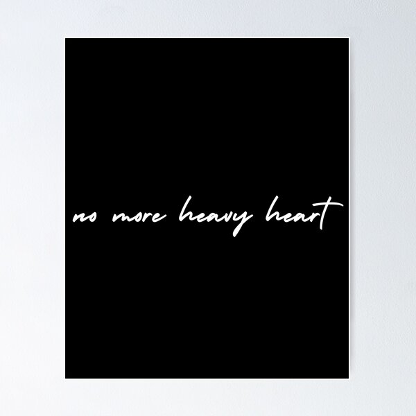 Item preview, no more heavy heart | emotion and mood  designed and sold by Therapy by Sen.