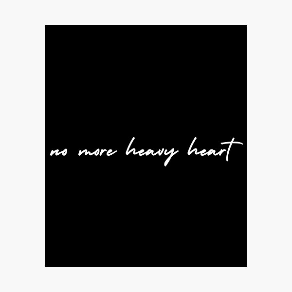 Item preview, no more heavy heart | emotion and mood  designed and sold by Therapy by Sen.