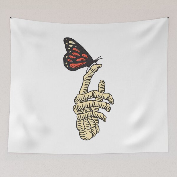 Item preview, Skeleton hand with butterfly designed and sold by DerSenat.