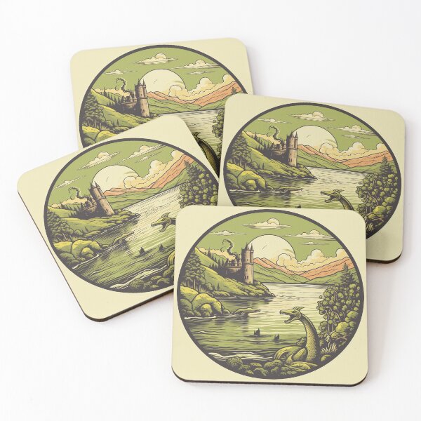 Item preview, Loch Ness in Scotland in Retro Vintage Style  designed and sold by redstar19.