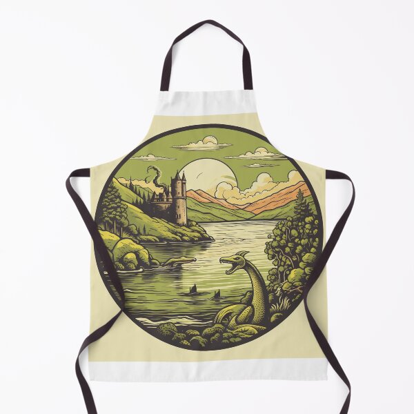 Item preview, Loch Ness in Scotland in Retro Vintage Style designed and sold by redstar19.