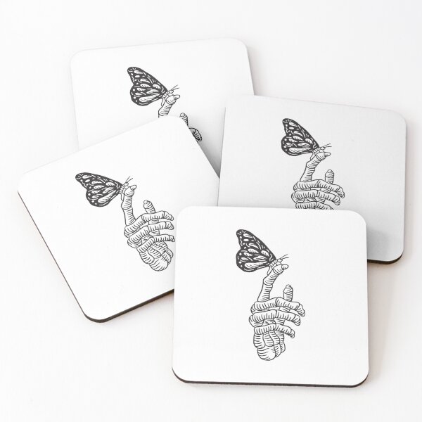 Item preview, Skeleton hand with butterfly designed and sold by DerSenat.