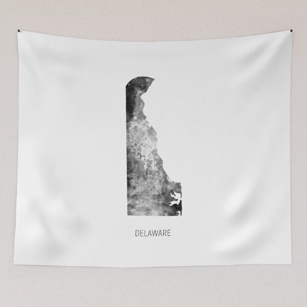 Item preview, Delaware Watercolor Map designed and sold by ArtPrints.