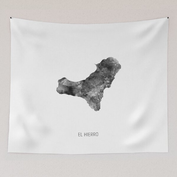 Item preview, El Hierro Watercolor Map designed and sold by ArtPrints.