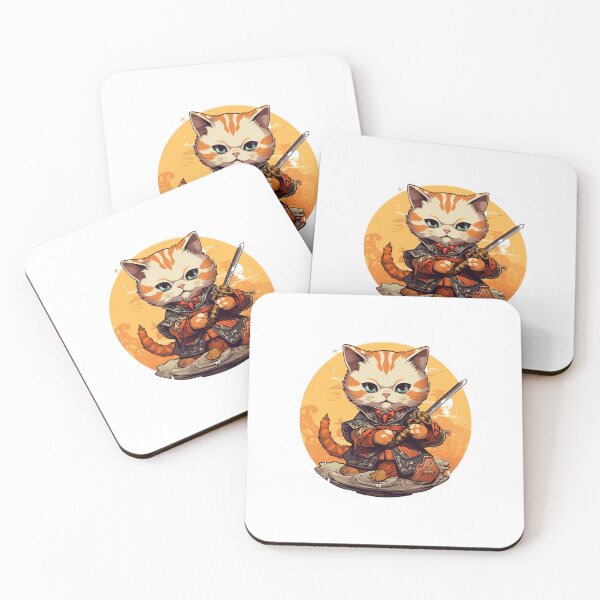 Item preview, cat in armor art designed and sold by printiesart.
