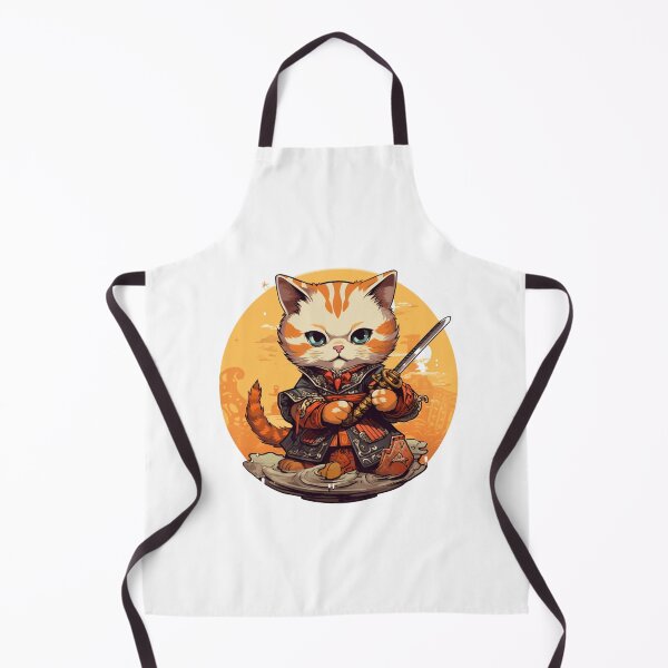 Item preview, cat in armor art designed and sold by printiesart.