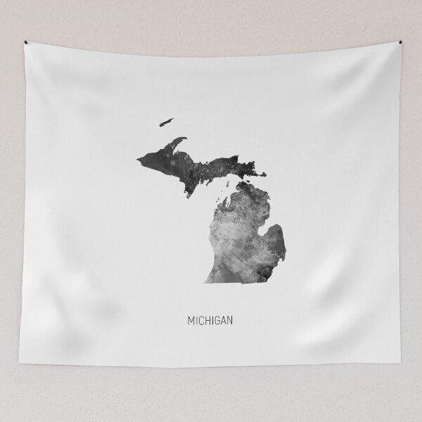 Item preview, Michigan Watercolor Map designed and sold by ArtPrints.
