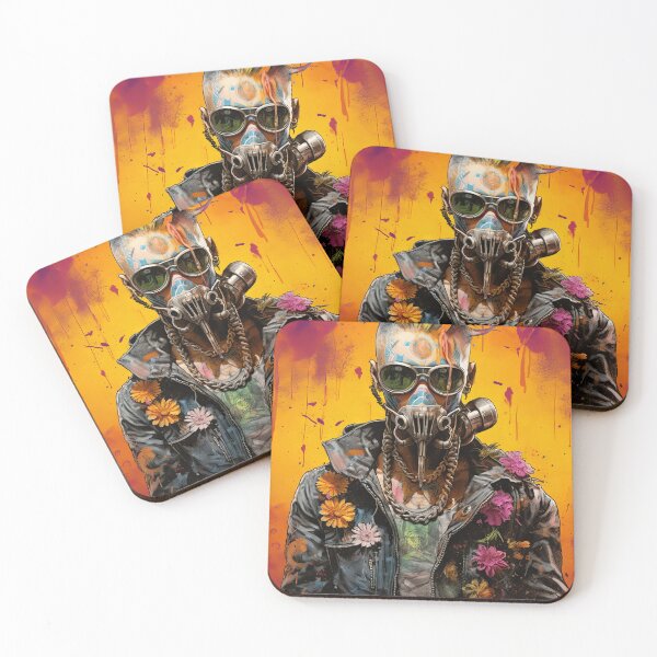 Item preview, Flowerpunk Portrait - Eclectic Style with Cyberpunk and Punk Rock Elements designed and sold by Piotrek0001.