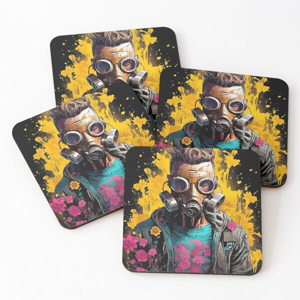 Item preview, Flowerpunk Portrait - Eclectic Style with Cyberpunk and Punk Rock Elements designed and sold by Piotrek0001.