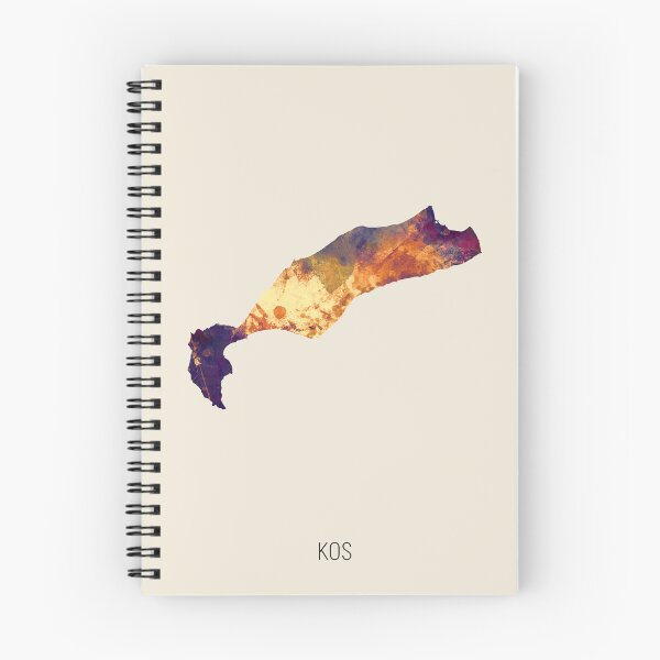 Item preview, Kos Watercolor Map designed and sold by ArtPrints.