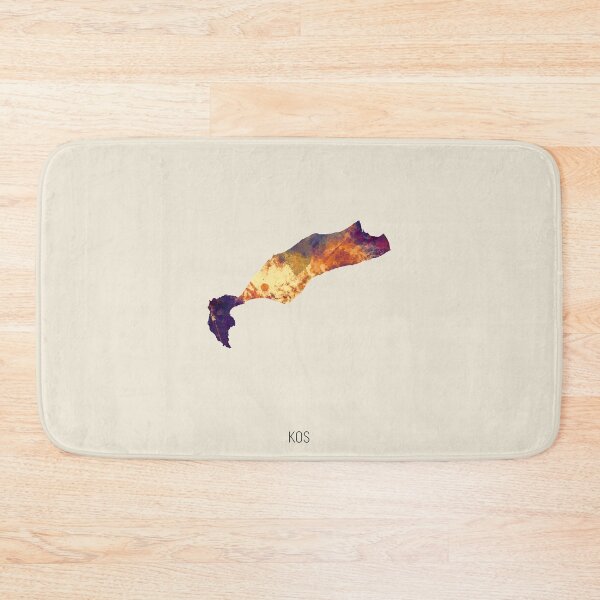 Item preview, Kos Watercolor Map designed and sold by ArtPrints.