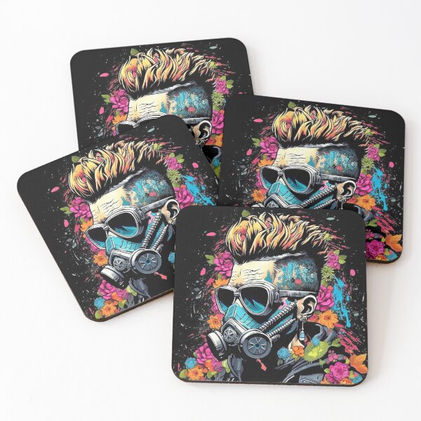 Item preview, Flowerpunk Portrait - Eclectic Style with Cyberpunk and Punk Rock Elements designed and sold by Piotrek0001.