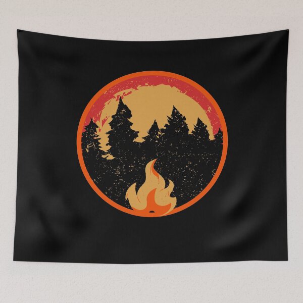 Item preview, Forest Fire Old School Design designed and sold by Amazing-Kortez.