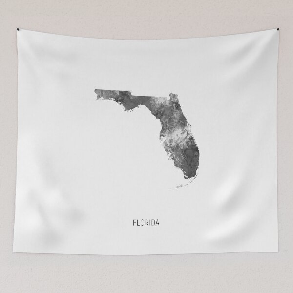 Item preview, Florida Watercolor Map designed and sold by ArtPrints.