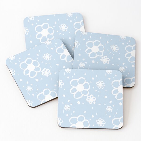 Item preview, Flowers baby blue chalky design designed and sold by GeoffBeattie.