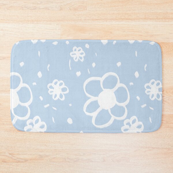 Item preview, Flowers baby blue chalky design designed and sold by GeoffBeattie.