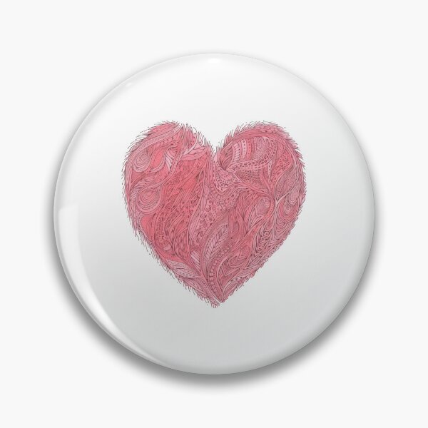 Item preview, Heart - Cute Floral Pink Heart Love Women Girls Wife Mom designed and sold by farhanhafeez.