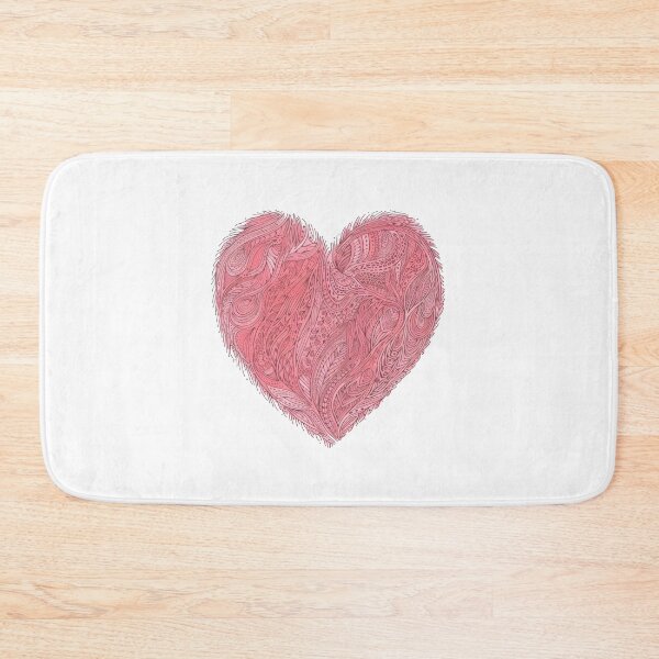 Item preview, Heart - Cute Floral Pink Heart Love Women Girls Wife Mom designed and sold by farhanhafeez.
